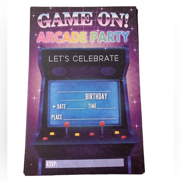 Video Gamer Birthday Party Huge Bundle Arcade Variety Set Happy Birthday - Picture 5 of 11